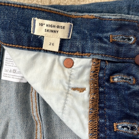 Madewell 10” High-Rise skinny jeans - Picture 3 of 5